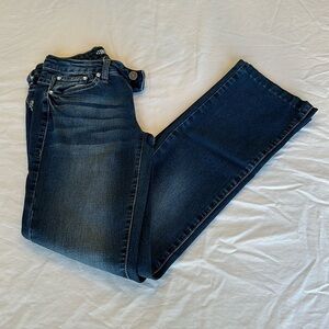 Indigo United jeans with gemstone design on back pockets bootcut GREAT CONDITION